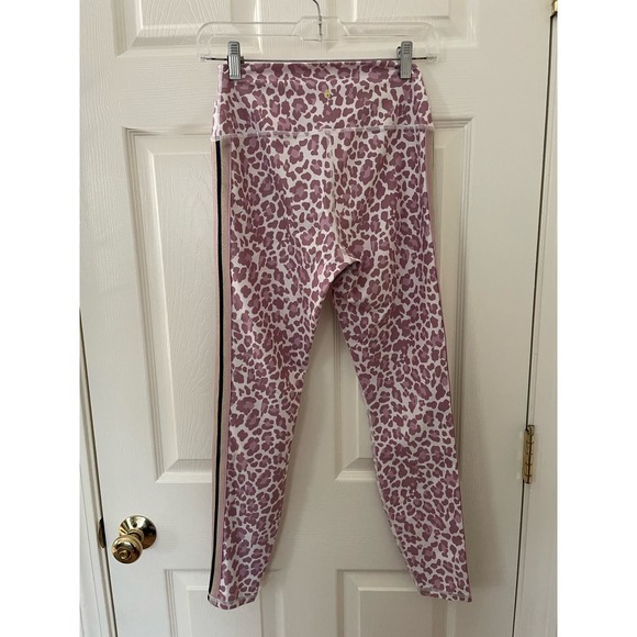 Spiritual Gangster Intent High Rise 7/8 Pink Leopard Leggings Size Medium - Picture 3 of 6
